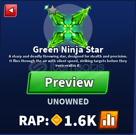 BLADE BALL GREEN NİNJA STAR  BLADE BALL GREEN NİNJA STAR