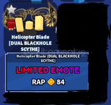 ★ [BLADE BALL] HELICOPTER BLADE (EMOTE) ★