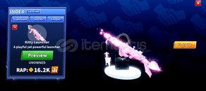 Blade ball kitty launcher