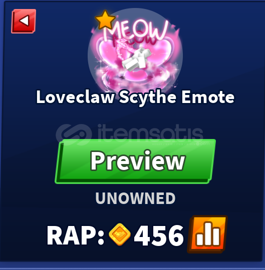 BLADE BALL LOVECLAW SCYTHE EMOTE  BLADE BALL LOVECLAW SCYTHE EMOTE