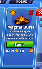 ★ [BLADE BALL] MAGMA BURST (LIMITED) ★