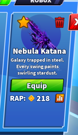 ★ [BLADE BALL] NEBULA KATANA ★