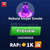 Blade Ball Nebula Sniper Emote