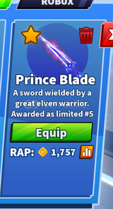 ★ [BLADE BALL] PRINCE BLADE ★