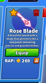 ★ [BLADE BALL] ROSE BLADE ★