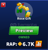 Blade Ball Rose gift emote