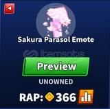 Blade Ball Sakura Parasol Emote