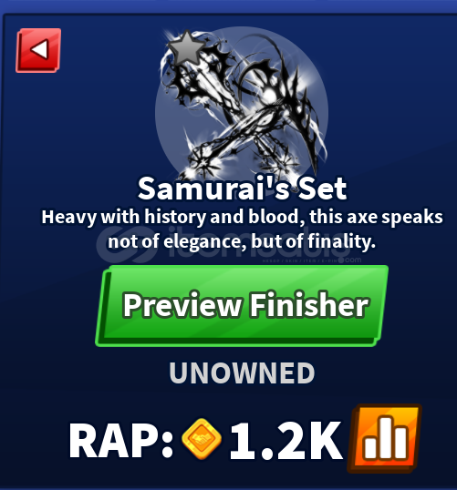 BLADE BALL SAMURAİ SET FINISHERLI BLADE BALL SAMURAİ SET FINISHERLI