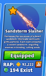 blade ball Sandstorm Slasher