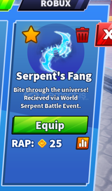 ★ [BLADE BALL] SERPENTS FANG ★