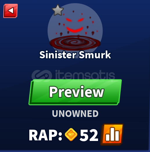 ⭐Blade Ball⭐ Sinister Smurk  ⭐Blade Ball⭐ Sinister Smurk