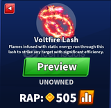 Blade Ball Voltfire Lash