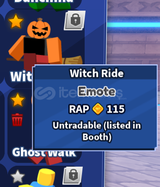 Blade Ball Witch Ride Emote