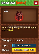Blood Owl | Grow A Garden