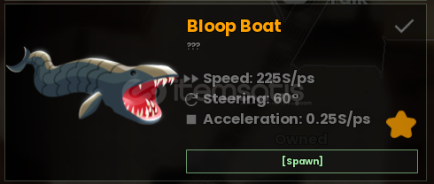 Bloop Boat - Fisch Bloop Boat - Fisch