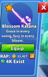 Blossom katana set HızlıTeslimat