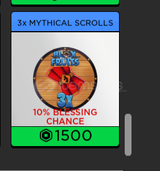 Blox Fruit 3x Mythical Scrolls