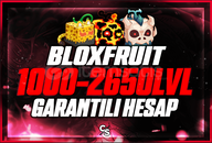 Blox Fruit 1000-2650LVL GARANTİLİ RANDOM