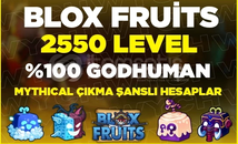 ⚡Blox Fruit | 2550 LEVEL | GODHUMAN GARANTİLİ⚡
