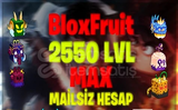 BLOX FRUİT 2550MAX BUDDHA GARANTİLİ HESAP 