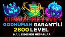 Blox fruit 2800 hesap 1 kırmızı garantili