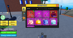 Blox Fruit | 2800 LVL + GOD HUMAN + Kitsune