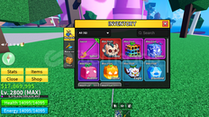 Blox Fruit | 2800 LVL + GOD HUMAN + T-Rex 2