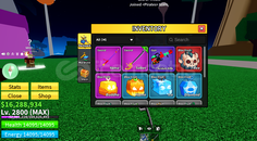 Blox Fruit | 2800 LVL + GOD HUMAN + T-rex+buddha