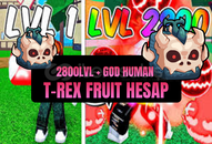 Blox Fruit | 2800LVL + GH + T-rex FRUIT | HESAP