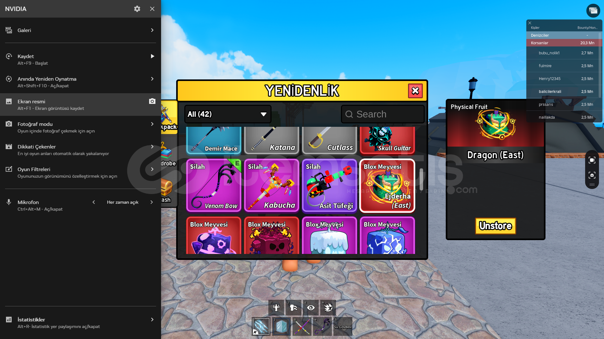 BLOX FRUİT/EAST DRAGON BLOX FRUİT/EAST DRAGON