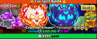 Blox Fruit Fox Spirit Bundle