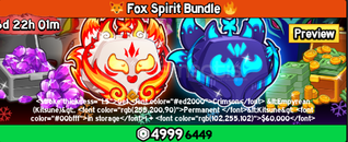⚡Blox Fruit Fox Spirit Bundle⚡