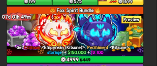 Blox Fruit Fox Spirit Bundle