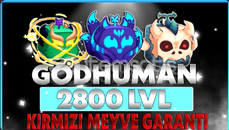 Blox Fruit Full+Full hesap 2800 LvL God Human