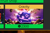 Blox Fruit : Gravity 