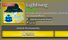 Blox Fruit Perm Lightning Permament Lightning