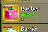 Blox Fruit Perm Rubber / Permament Rubber