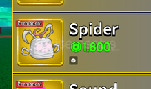 Blox Fruit Perm Spider / Permament Spider