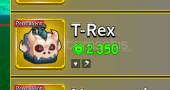 Blox Fruit Perm T Rex / Permament T-REX