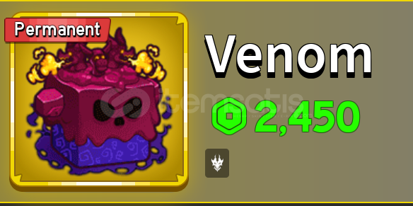 Blox Fruit Permanent Venom Blox Fruit Permanent Venom