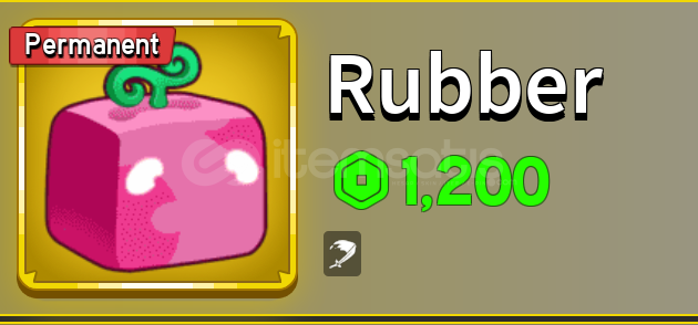 Blox Fruit Permanent Rubber Blox Fruit Permanent Rubber