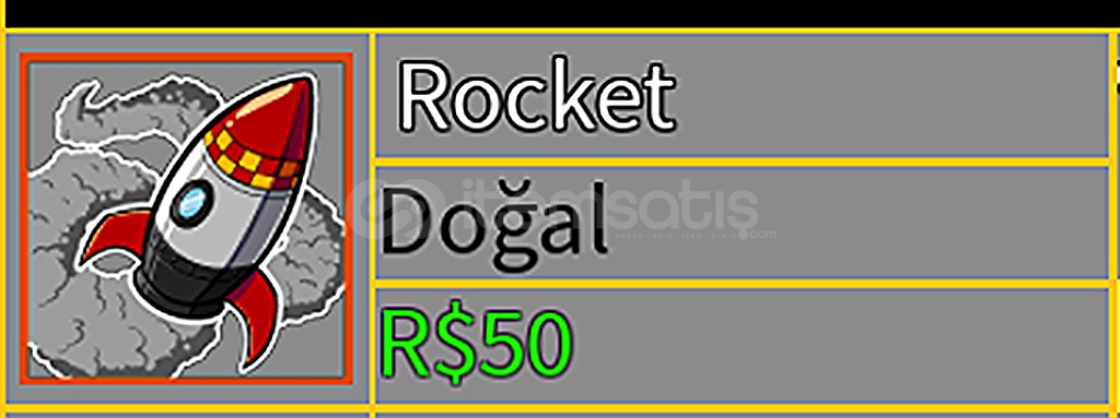 Blox Fruit / PERMANENT Rocket Meyvesi Blox Fruit / PERMANENT Rocket Meyvesi