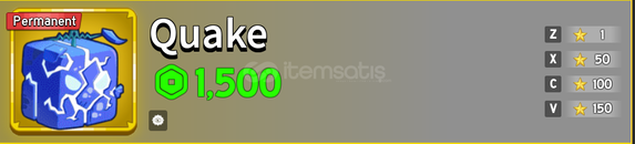 Blox Fruit Quake Gift