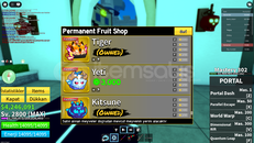 Blox Fruit Tiger Kitsune+4 perm+FULL GAMEPASS