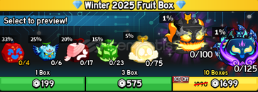⚡Blox Fruit Winter 2025 Fruit Box 10x⚡