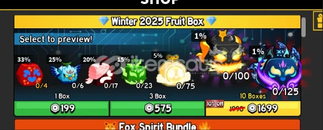 Blox Fruit Winter 2025 Fruit Box x1