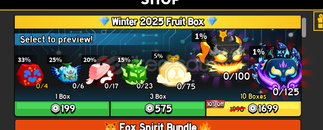 Blox Fruit Winter 2025 Fruit Box x10