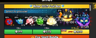Blox Fruit Winter 2025 Fruit Box x3