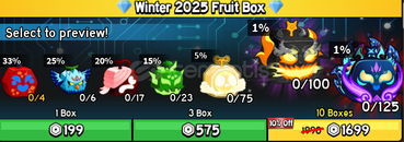 Blox Fruit Winter 2025 Fruit Box x3 Blox Fruit Winter 2025 Fruit Box x3