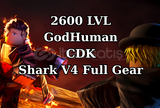 Blox Fruits 2550 LVL Godhuman Race V4 Gear